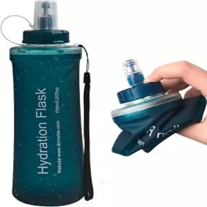 파블레노바 소프트 플라스크 700ML 수분 팩용 TPU 접이식 물병 러닝 조끼 하이킹용 사이클링 - 슬레이트