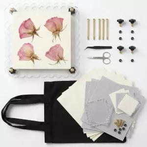 화벨 프로페셔널 플라워 프레스 키트 - 웨딩 부케 보존을 위한 11x11 대형 AI 디자이너 DIY 예술 공예 및