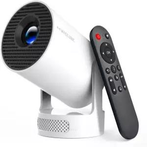 WiFi 6 및 Bluetooth 5.4를 지원하는 Magcubic 미니 프로젝터 휴대용 4K 5W 사운드베이스 스피커 영화 홈