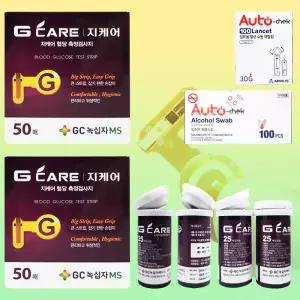 녹십자 G300 Gcare 혈당측정검사지100매 침10