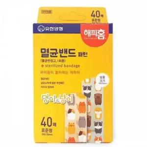 댕냥이패턴 40매 표준형 일반형 어린이 유아 보호 키즈밴드