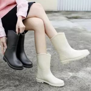 [오르토]여성 캐주얼 미들 가을 다용도 패션 장마 레인부츠 신발 어린이장화