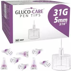 코케어 펜 팁 31G x 5mm 유니버설 핏 및 트위스트 온 디자인 얇은 벽 대부분의 장치와 호환 박스당 100개씩