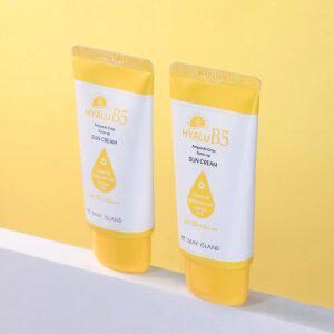 [1.+1]메이아일랜드 히알루B5 수분촉촉 선크림 70ml (총2개) + 팩2매 증.정