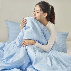 아망떼 뉴데이즈 먼지없는 무소음 스트라이프 차렵이불 SS/Q/K 6color