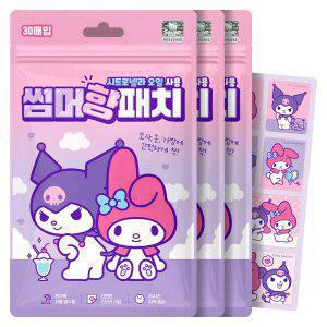 산리오 마이멜로디 썸머 향 패치 날벌레 시트로넬라 30매입 3개