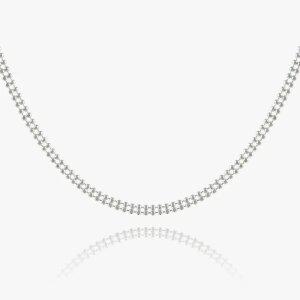엘렌쥬얼리 실버 Silver 925 더블 컷팅 볼 체인 은 목걸이