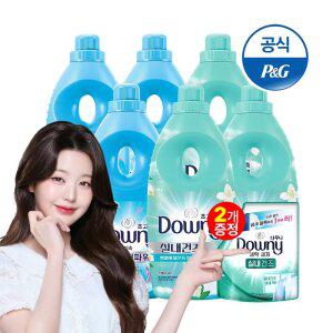 [T11%+4천원적립]다우니 초고농축 섬유유연제 실내&탈취 혼합구성 1L 6개 모음 + 유연
