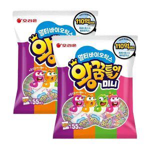 오리온 멀티바이오틱스 왕꿈틀이 미니 55입, 2개