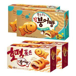 오리온 참붕어빵, 232g, 2개 + 호떡품은 붕어빵, 248g, 2개