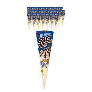 [슈팅냉동] 롯데웰푸드 월드콘 쿠키앤크림 160ml, 24개
