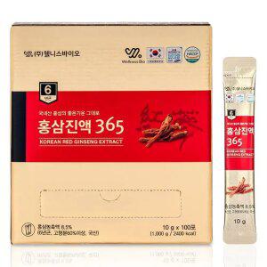 금산 6년근 고려홍삼 스틱 100포 대용량 홍삼진액365 하루1포