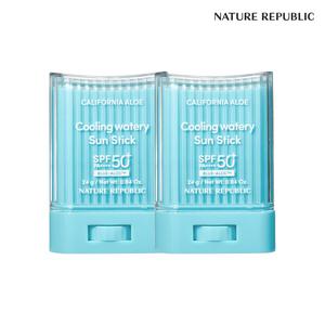 [네이처리퍼블릭/대용량] 촉촉쿨링 1+1 캘리포니아 알로에 쿨링 수분 선스틱 24g