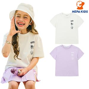 NEPA KIDS 네파키즈 여아 라니 크롭 반소매 티셔츠 KJ45337