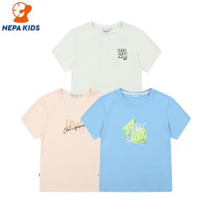NEPA KIDS 네파키즈 공용 아이스 큐브 반소매 티셔츠 KJD5332
