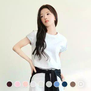 [지오다노] 326518 여 퍼펙트 크루넥 반팔티 (SLD)