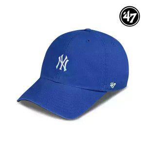 47브랜드 뉴욕 양키스 NY 스몰 로고 MLB 엠엘비 볼캡 야구 모자 로얄 블루 B-BSRNR17G