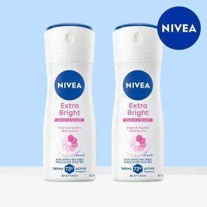 [1.+1] 체.취케어 필수 BEST템! 니베아 데오드란트 스프레이 엑스트라 브라이트 60ml