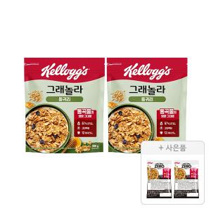 켈로그 통귀리그래놀라 500g, 2개 + 증정(프로틴 그래놀라 제로슈거 40g, 2개)