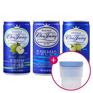 초정탄산수 190ml × 60캔 (플레인/그린애플/라임 택2)