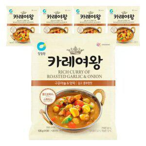 [T쇼페] 청정원 카레여왕 마늘양파분말 108g, 5개
