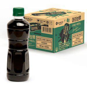 [T쇼페] 맥널티 아이브루 아메리카노 블랙 디카페인 커피 음료 무라벨 400ml 20개입