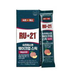 [T쇼페] RU21 숙취해소엔 웨이크업스틱(복숭아맛) 10입, 1개