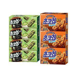 오리온 초코칩쿠키 말차라떼 104g, 4개 + 초코칩쿠키 192g, 3개