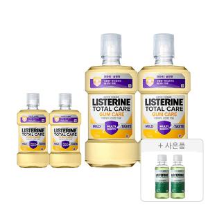 리스테린 검케어 마일드 750ml, 2개+250ml, 2개+증정(그린티 마일드 100ml, 2개)