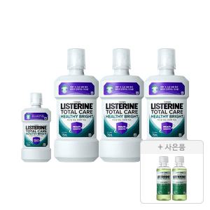 리스테린 헬씨 브라이트 750ml, 3개+250ml, 1개+증정(그린티 마일드 100ml, 2개)