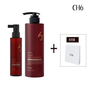 [CH6] 스칼프 싹 [탈모 샴푸 520ml + 싹 세럼140ml] & CH6 쇼핑백