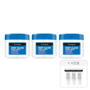 뉴트로지나 딥클린 클렌징 크림 285ml, 3개+증정(딥클린 젠틀폼 클렌저 10g, 3개)