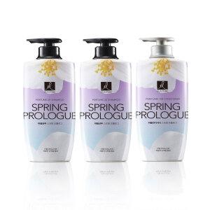 엘라스틴 퍼퓸 스프링프롤로그 샴푸 600ml, 2개 + 컨디셔너 600ml, 1개