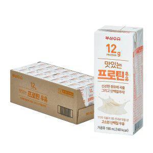 [부산우유] 소비기한 8/15 맛있는프로틴우유 190ml, 24개입