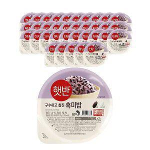 CJ 햇반 흑미밥, 210g, 36개