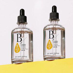 [1.+1] 메이아일랜드 B5비타민 소스 수분탄력 저자극 에센스앰플 100ml (총2개) +팩3매