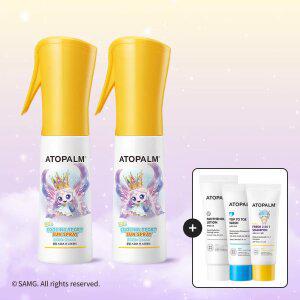 [캐치!티니핑 한정판] 아토팜 키즈 쿨링 스포츠 선 스프레이 SPF50+ PA++++ 100ml×2개