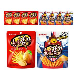 오리온 눈을감자 아메리칸치즈맛 56g, 5개 + 페퍼솔트맛 56g,5개