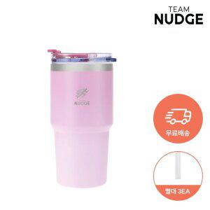 [런칭기념 무료배송+빨대3개] 팀넛지 보온보냉 휴대용 600ml 스텐텀블러(핑크)