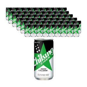 [롯데칠성] 칠성사이다 제로, 210ml, 60캔
