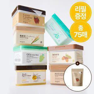 [스킨푸드][1+1] 5분퀵 데일리 마스크팩 30매+ (증정) 마스크리필15매