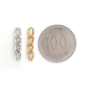 키링 연결고리 체인 21mm DIY 부자재 100개입 대용량 골드 실버