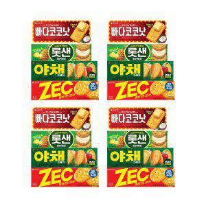 롯데웰푸드 비스킷 기획세트, 277g, 4개