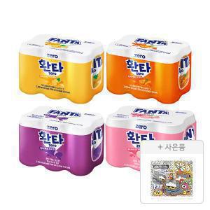 환타 제로 파인 350ml+제로 오렌지 350ml+제로 포도 350ml+제로 상큼피치 350ml 각 6개