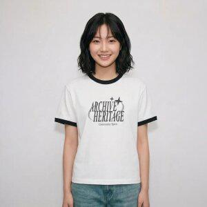 행텐틴즈 여아 링거 그래픽 반팔 티셔츠_003(14570-131-406-31)