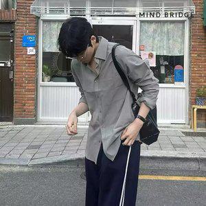 마인드브릿지 남성 [에어쿨]린넨라이크세미오버핏셔츠_5컬러