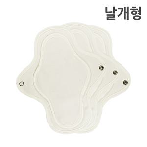 로한 면생리대 날개형 미니(소형) 3장 순면 다회용 천생리대