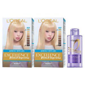 로레알파리 엑셀랑스 블리치(탈색제) 2개 + HA 샴푸 80ml