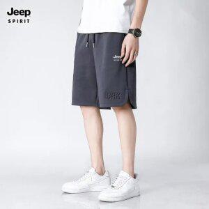 JEEP 지프 남자 반바지 5부 밴딩 면 트레이닝