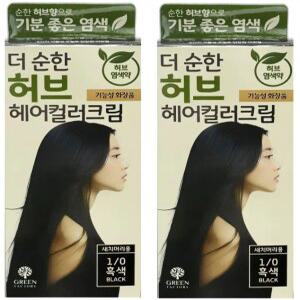그린팩토리 더 순한 염색약 새치머리용 2입